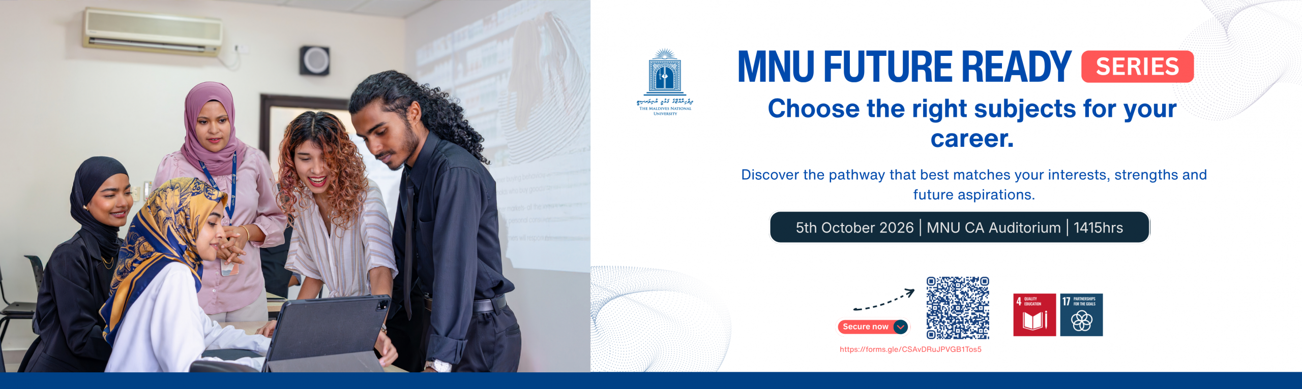 Copy of Choosing the Right Academic Stream for Your Future. Discover the pathway that best matches your interests, strengths and future aspirations. (1400 x 419 px)